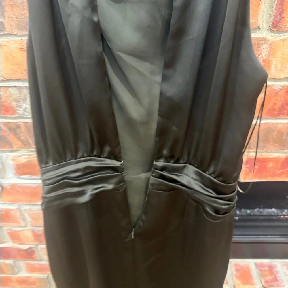 Ramy Brook Charmayne Maxi Gown; Olive-Green Evening Gown with Front Slit - Picture 15 of 15